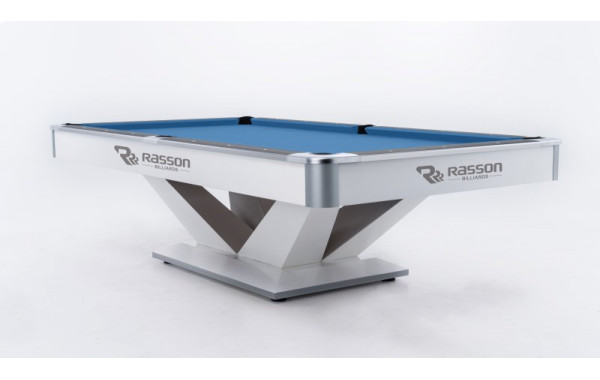 Бильярдный стол для пула Rasson Billiard Victory II Plus 9 ф (белый) с плитой 600_380