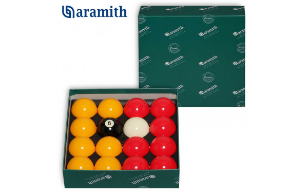 Шары Aramith 8Pool Casino Red & Yellow ø50,8мм биток-ø47,6мм 600_380