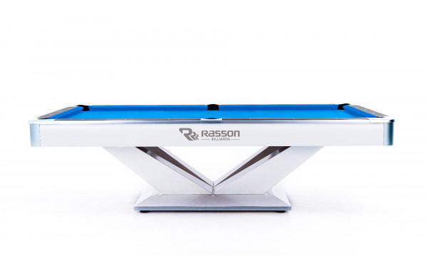 Бильярдный стол для пула Rasson Billiard Victory II Plus 8 ф (белый) с плитой 55.300.08.1 600_380