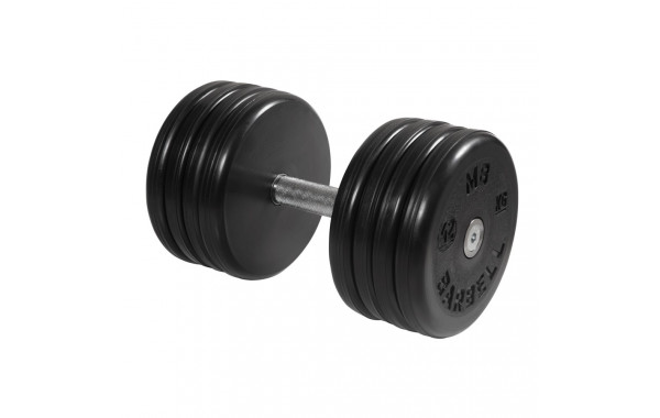 Гантель классик MB Barbell с вращающейся ручкой 42 кг MB-FdbEM-B42 600_380