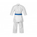 Кимоно для карате подростковое Adidas K999 Shori Karate Uniform Kata WKF белое с черным логотипом 75_75