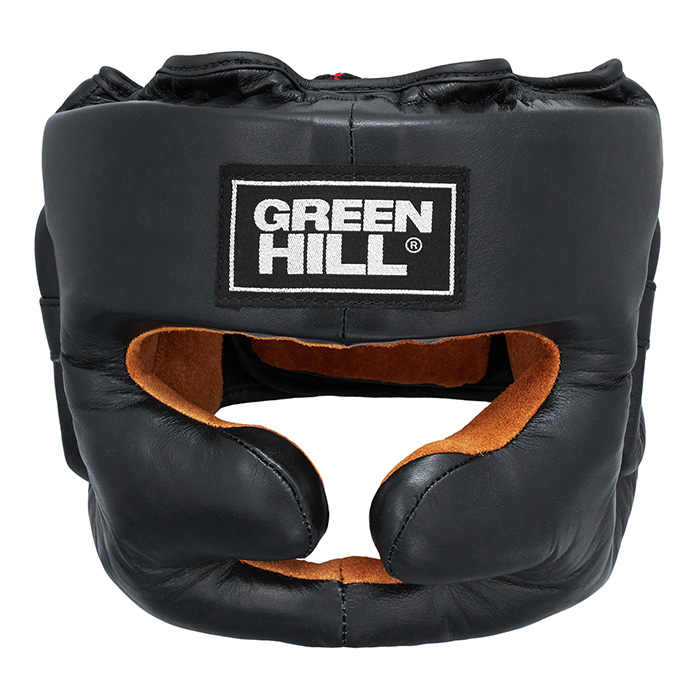 Боксерский шлем Green Hill Lux HGL-9049, черный 700_700