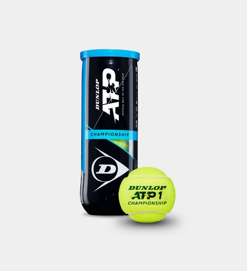 Мяч теннисный Dunlop ATP Championship 3B, 601332, уп.3ш, одобр. ITF, нат.резина,фетр. 800_880