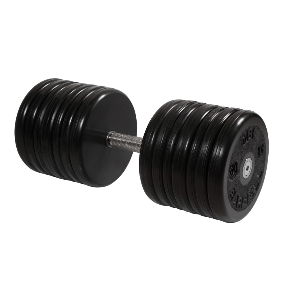 Гантель классик MB Barbell с вращающейся ручкой 60 кг MB-FdbEM-B60 1000_1000