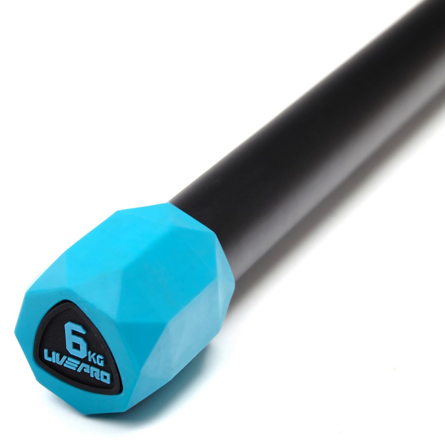 Гимнастическая палка Live Pro Weighted Bar LP8145-6 6 кг, синий\черный 1500_1500