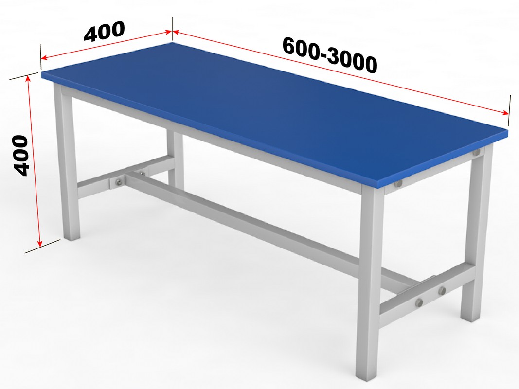 Скамейка для раздевалки без спинки, настил ЛДСП, 100см Glav 10.600-1000 1067_800