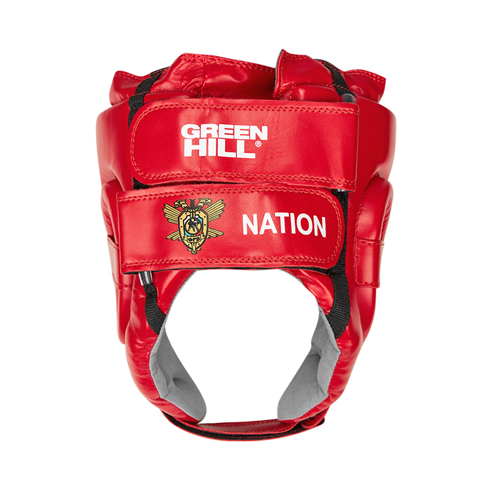 Шлем для рукопашного боя Green Hill Nation HGN-10554 одобренный OFRB, красный 700_699