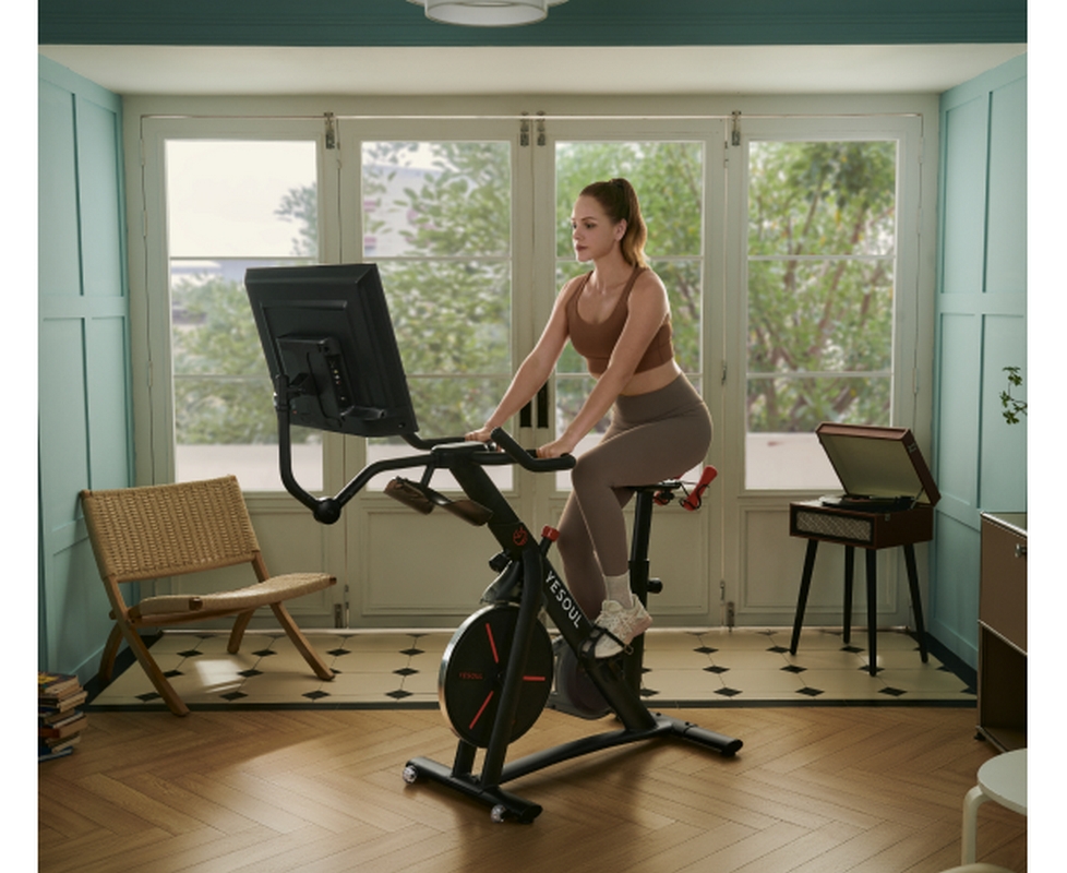 Велотренажер Yesoul Smart Spinning bike G1MAX черный 978_800