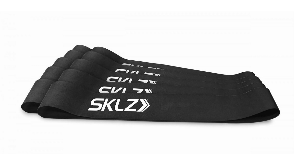 Черные эластичные ленты сопротивления SKLZ Mini Bands Black, набор из 10 шт APD-MBBLOK-001 1200_675