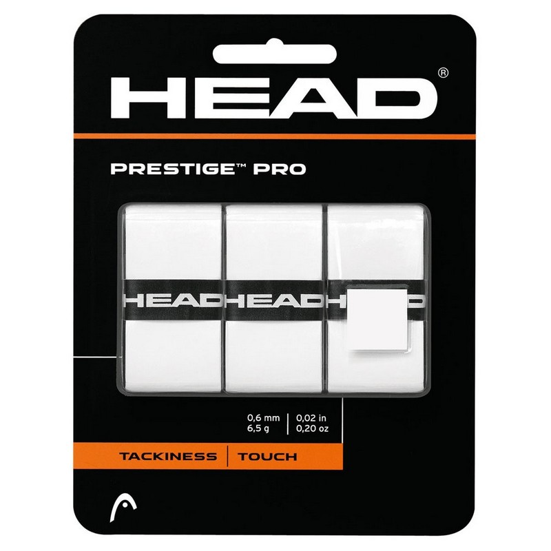 Овергрип Head Prestige Pro 282009-WH, 0.55 мм, 3 шт, белый 800_800