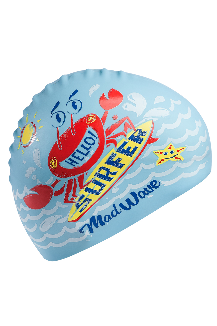 Юниорская силиконовая шапочка Mad Wave Surfer M0579 12 0 08W 870_1305