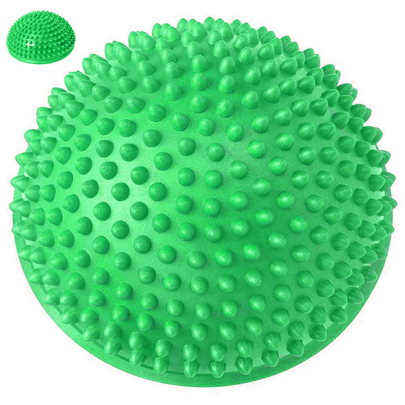 Полусфера массажная круглая надувная Sportex C33513-3 (зеленый) (ПВХ) d-16 см 800_800