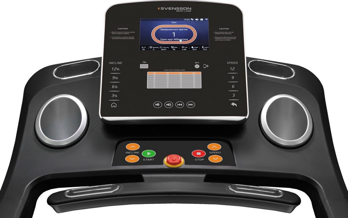 Домашняя беговая дорожка Svensson Body Labs Physioline TBX Touch 1200_751