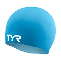 Шапочка для плавания TYR Wrinkle Free Silicone Cap, LCS-360, голубой, силикон 120_120